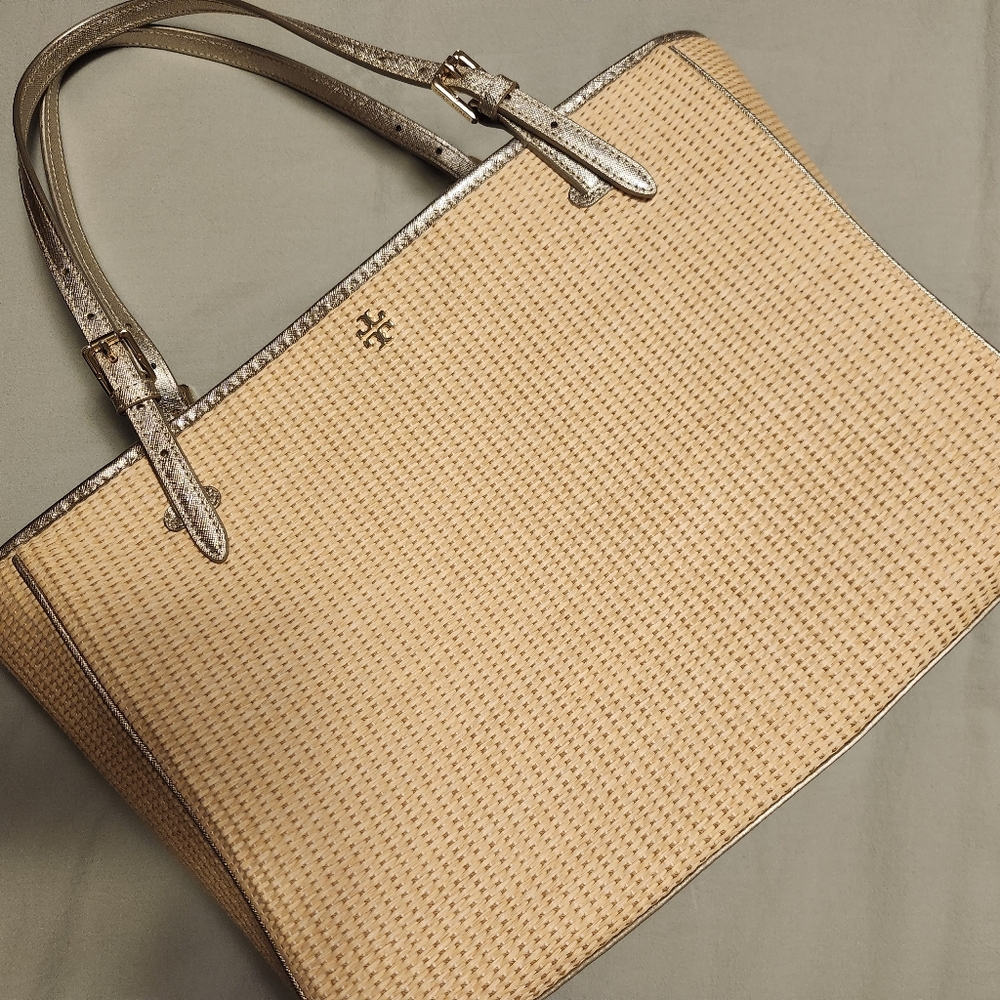 Tory Burch Tan and Gold Women's Tote Bag